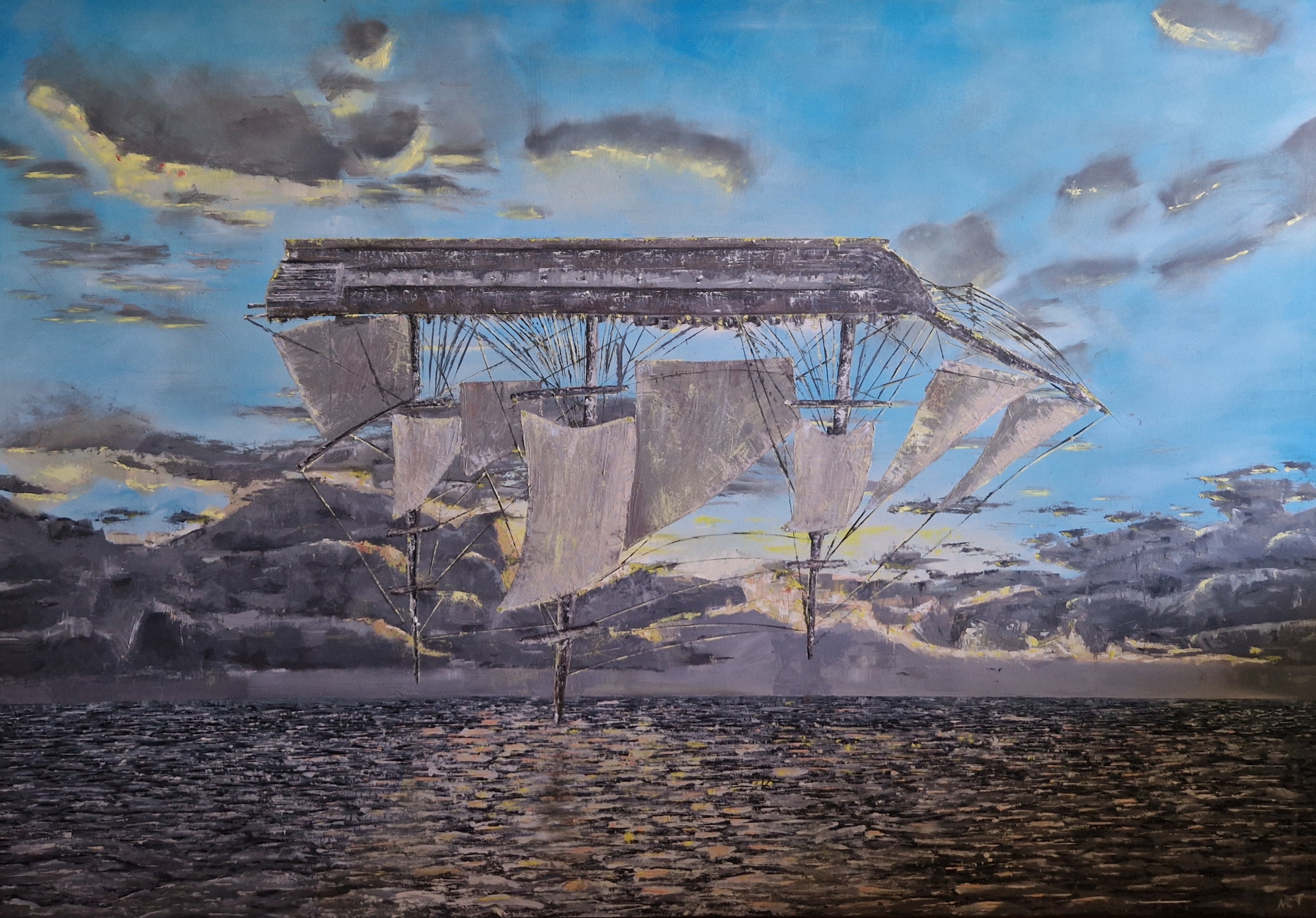 "With the people on the sky"