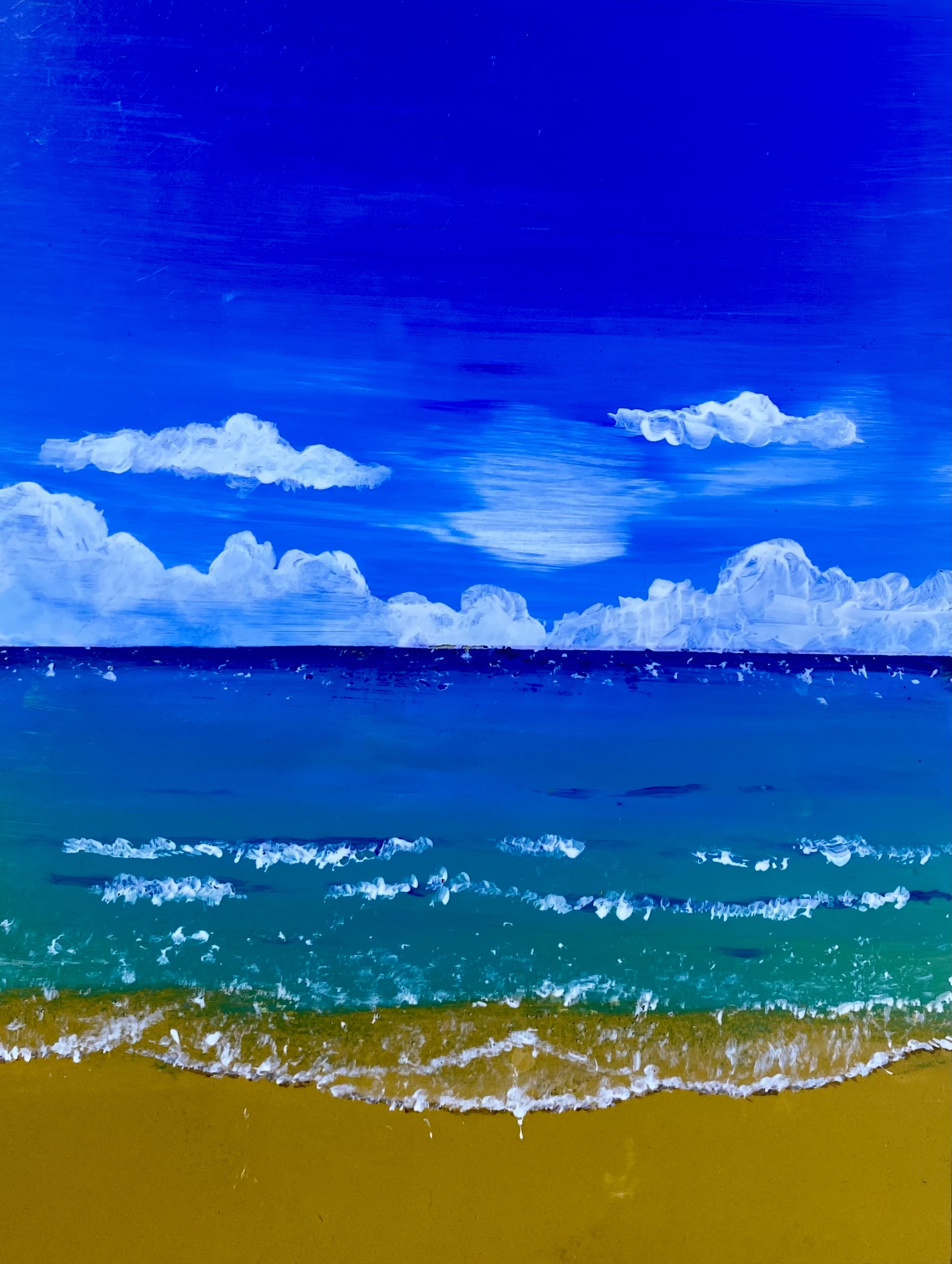Summer beach scenery