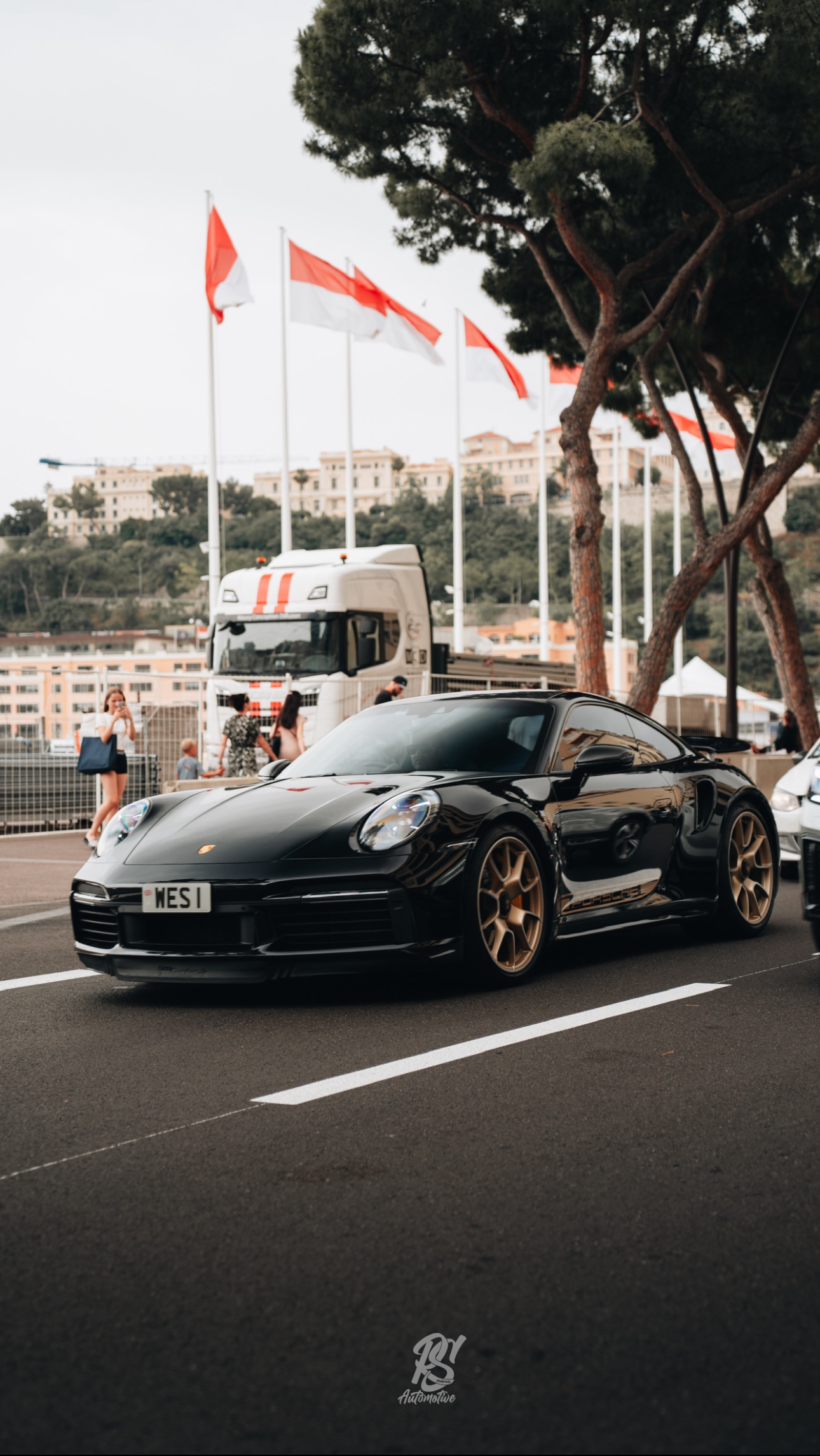 Porsche 911 Turbo S in Monack