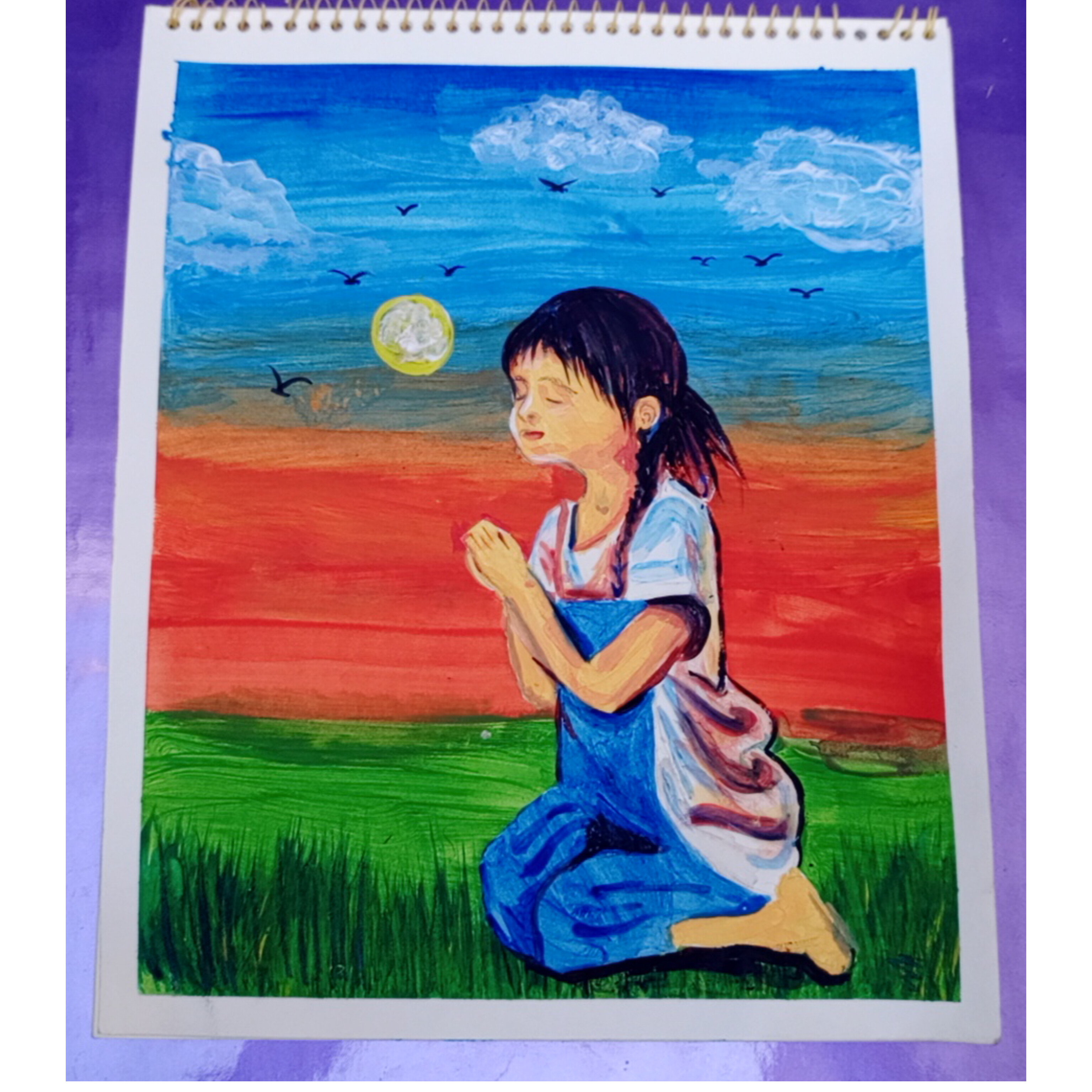 Girl painting